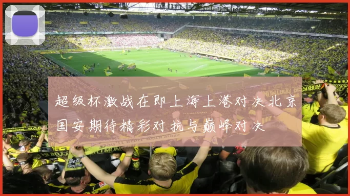 超级杯激战在即上海上港对决北京国安期待精彩对抗与巅峰对决